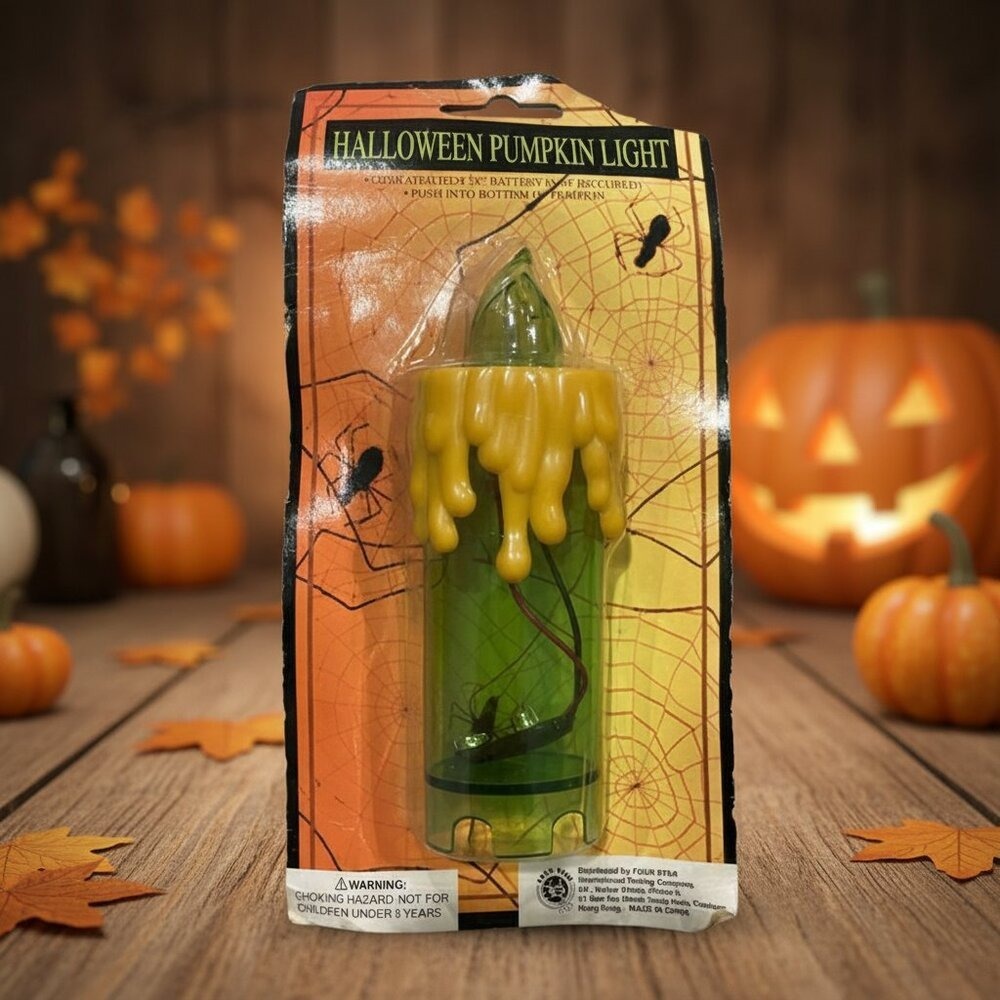 Vintage Halloween Pumpkin Spooky Light Battery Operated LED Decoration NEW